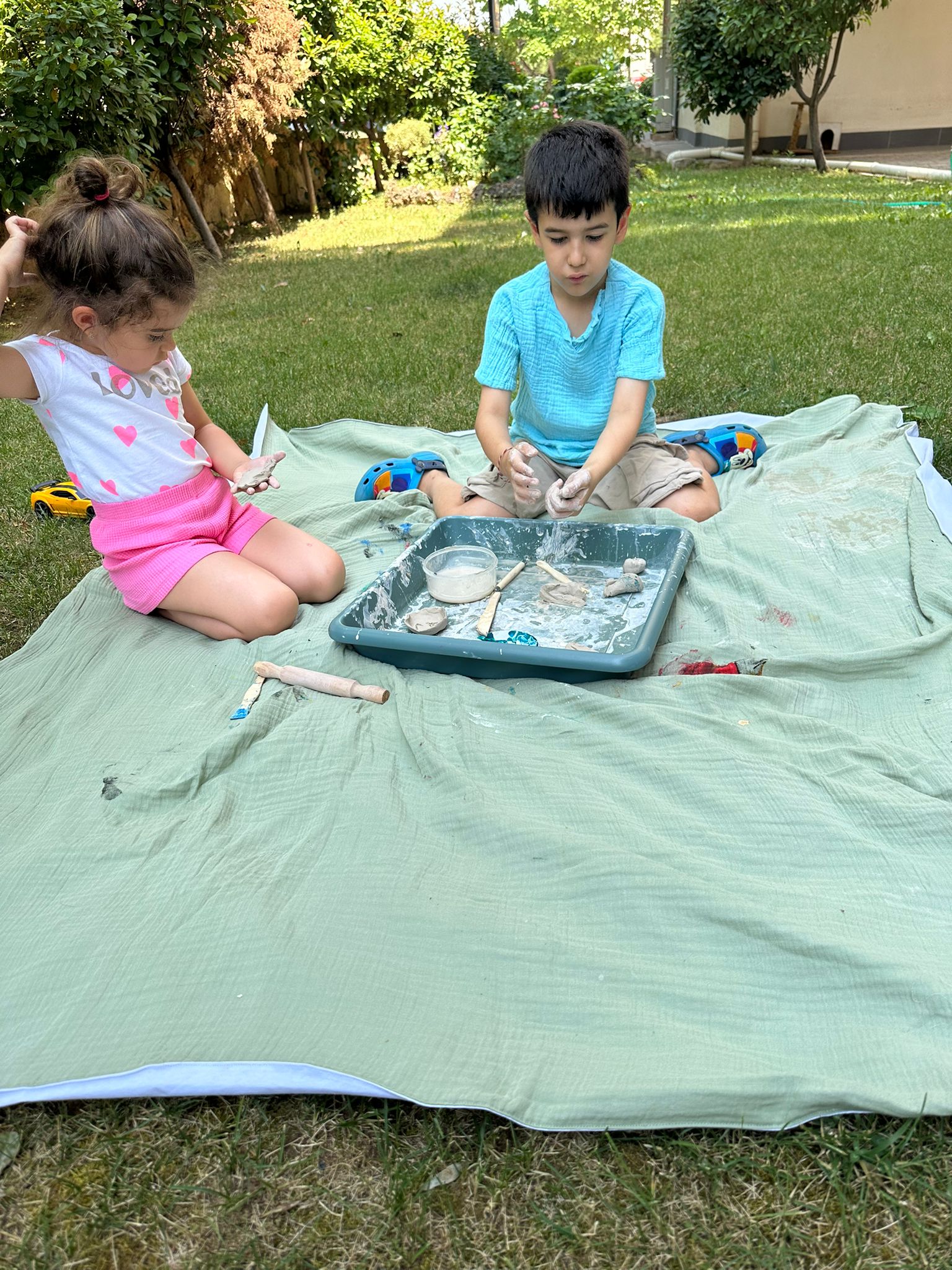 Müslin Sıvı Geçirmez Aktivite Örtüsü | 1.75 cm x 1.55 cm 🌈 Enhitbaby