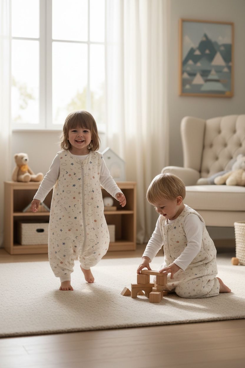 Penye Astarlı Dört Kat Müslin Uyku Tulumu (1 TOG)