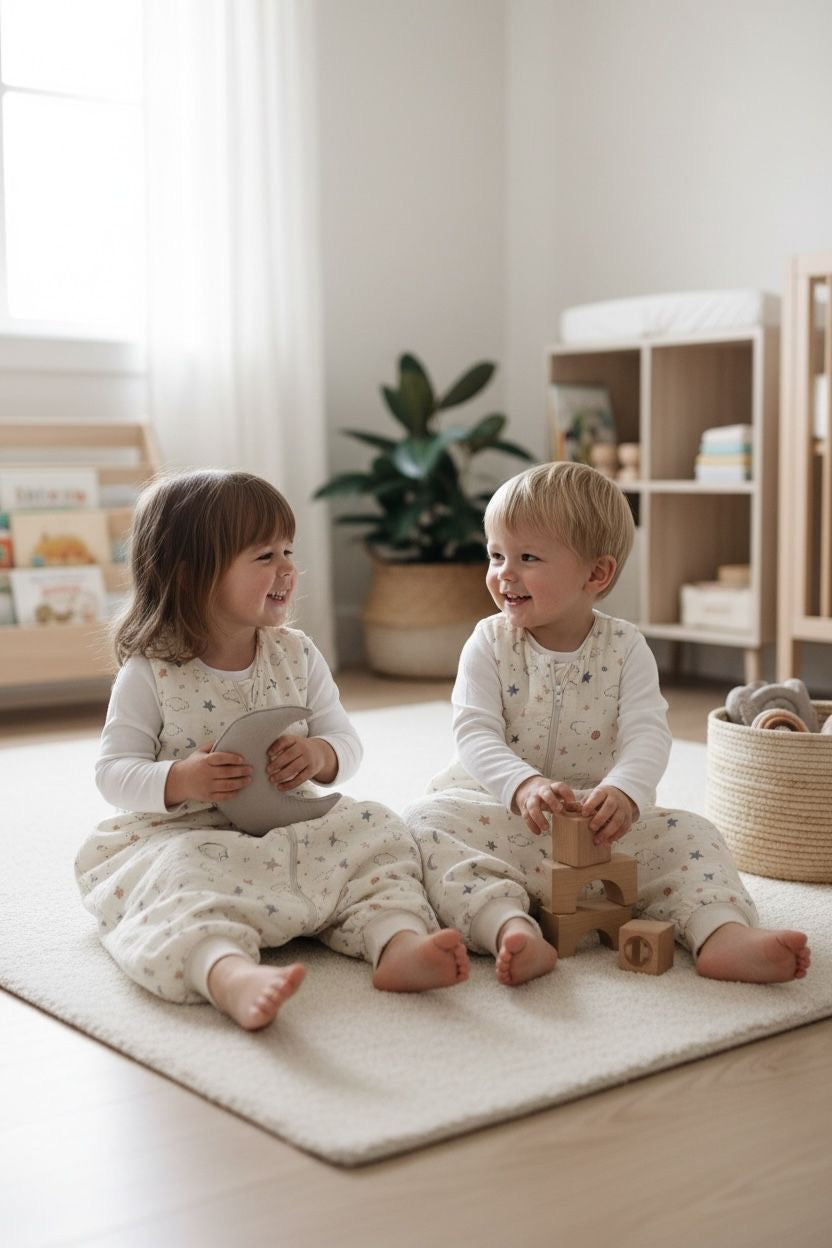 Penye Astarlı Müslin Uyku Tulumu | 1 TOG - 4 Kat Müslin - %100 Pamuk