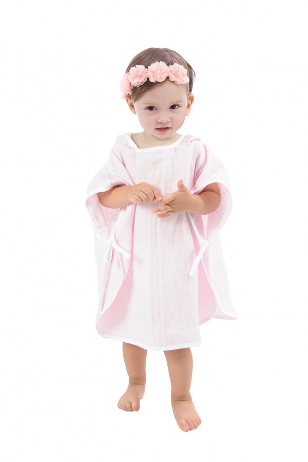 Kapüşonlu Müslin Panço (55×55 cm) Enhitbaby